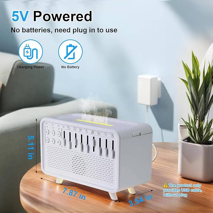 DeepSleep™ Bluetooth White Noise Machine & Aroma Diffuser